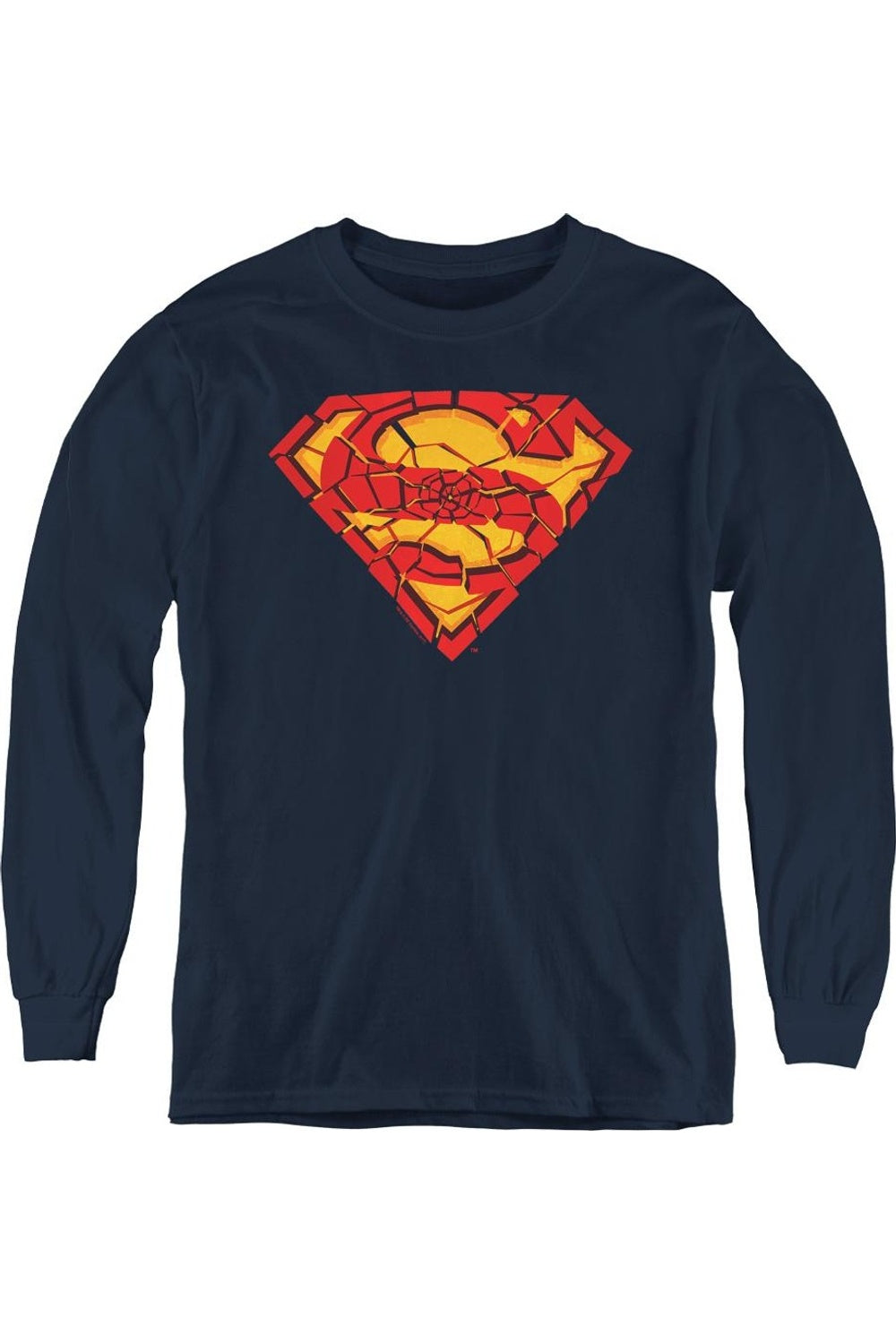 

Футболка с длинным рукавом для подростков "Superman Shattered Shield" Gildan