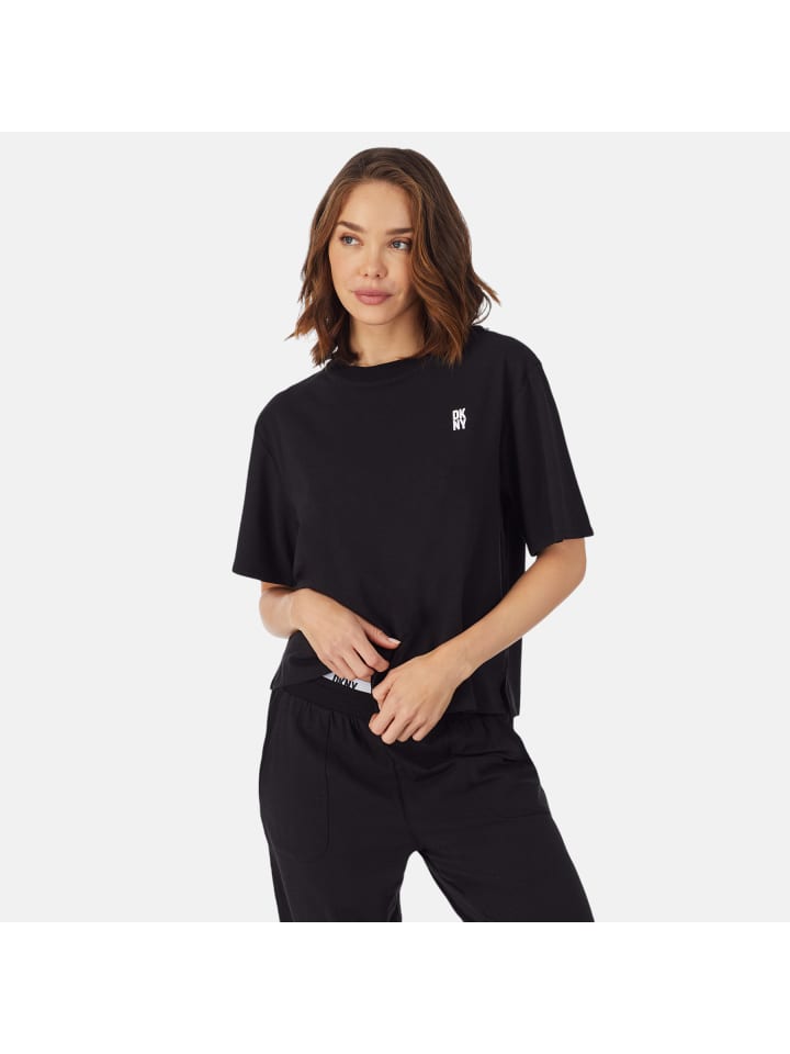 

DKNY Обязательный черный топ