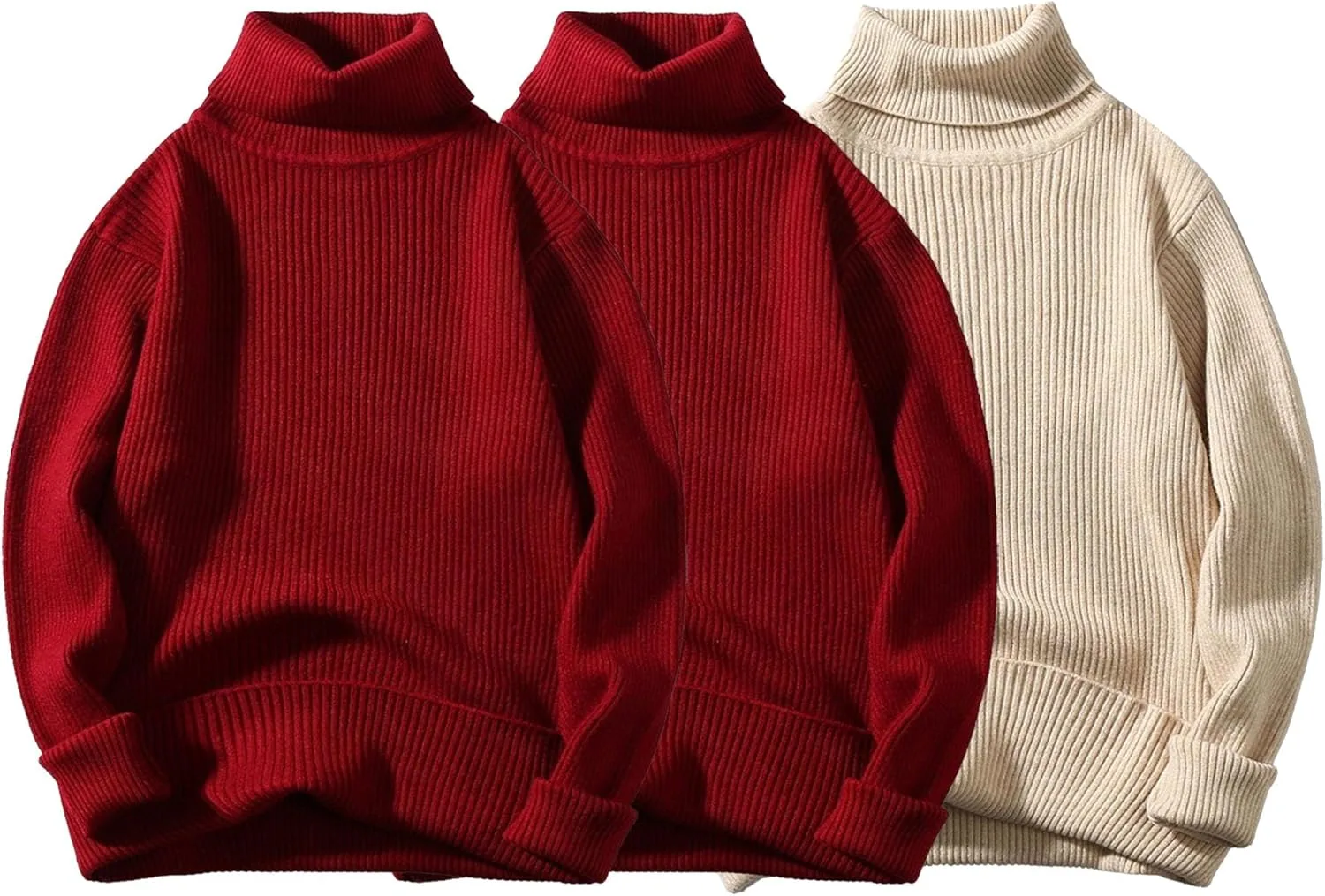 

Maiyifu-GJ 3 Pack мужской свитер водолазка Slim Fit