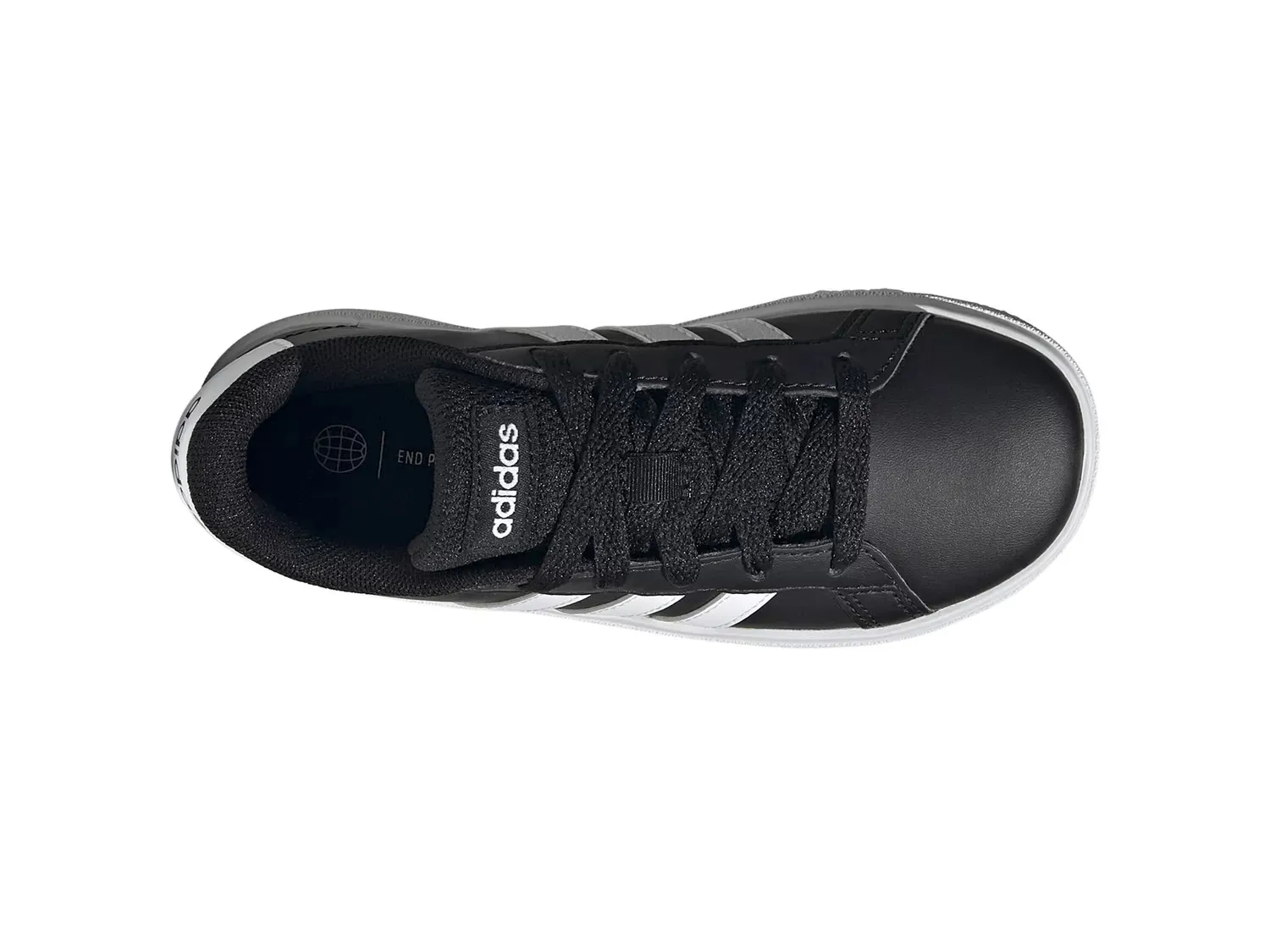 Кроссовки Adidas Grand Court Lifestyle — детские, черные — фото 4