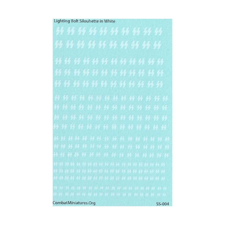 

Силуэт молнии в белом, Decals - WWII, Soviet Union /Russia (Combat Miniatures)