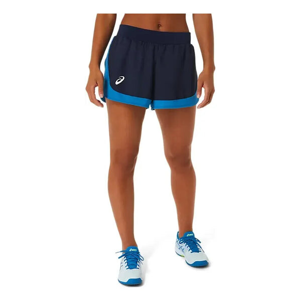 

Шорты match shorts 'midnight hazard green' Asics, синий