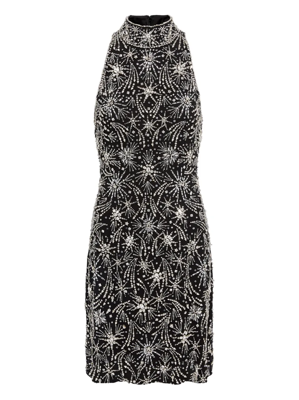 

Декорированное платье мини Starry Night Jenny Packham, черный