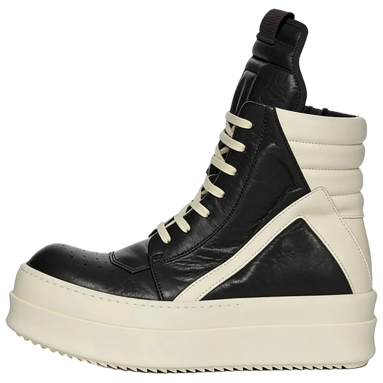 Высокие кеды для скейтбординга Geobasket Mega Bumper из овчины Rick Owens Original Shoe Box черный