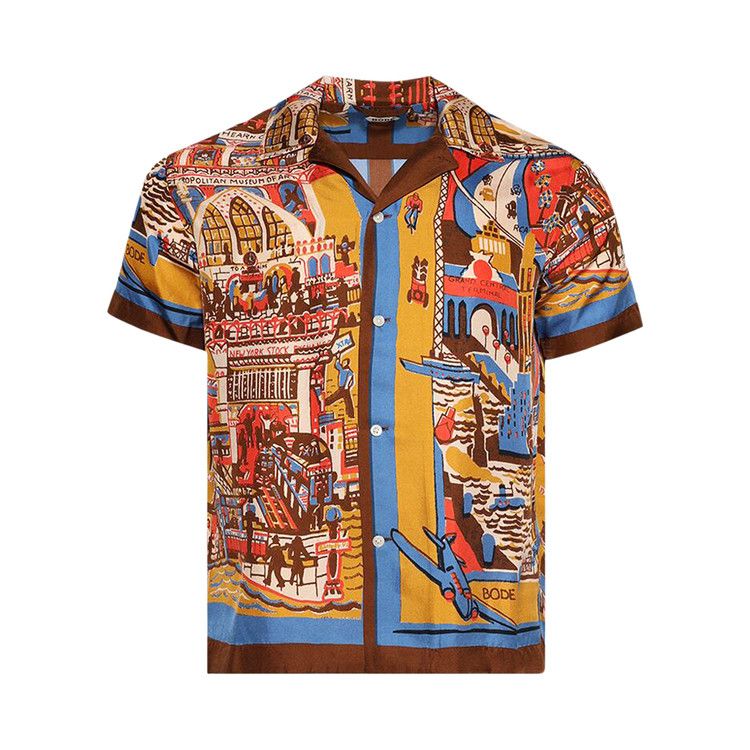 

Рубашка Bode Manhattan Island Short Sleeve Shirt, Multicolor