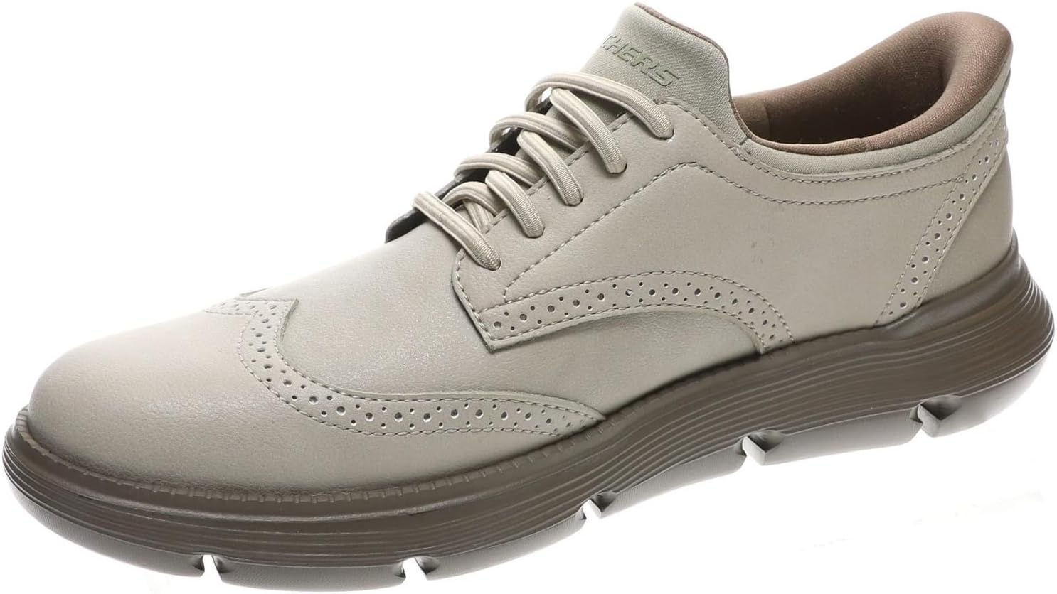 Мужские оксфорды Skechers USA Garza Sully, Cream — фото 4