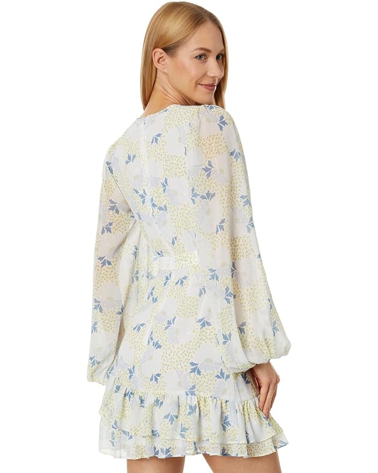 

Платье Ted Baker Suziiee Waisted Mini Dress with Asymmetric Ruffles, цвет Sky Blue