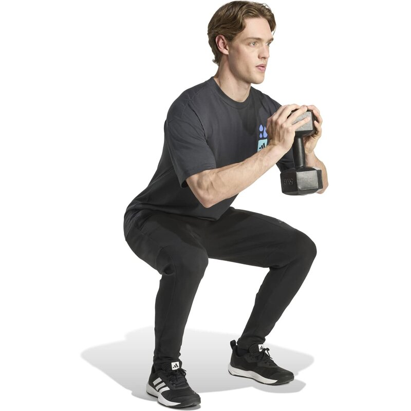 Футболка с графикой Adidas, цвет carbon — фото 4