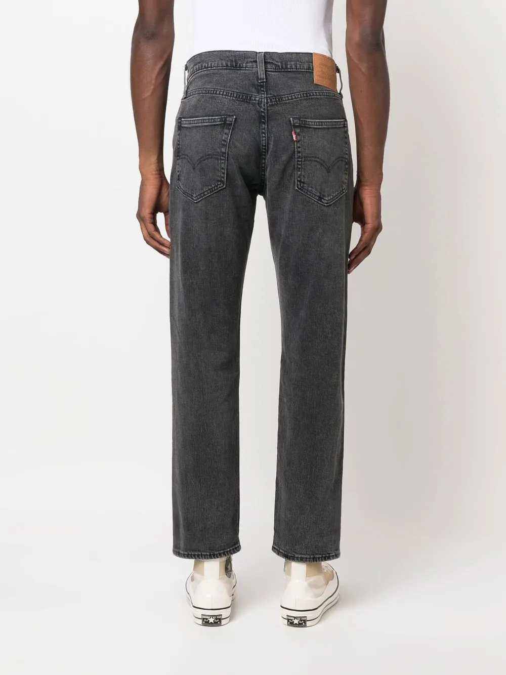 Прямые джинсы с нашивкой-логотипом Levi's, черный — фото 4
