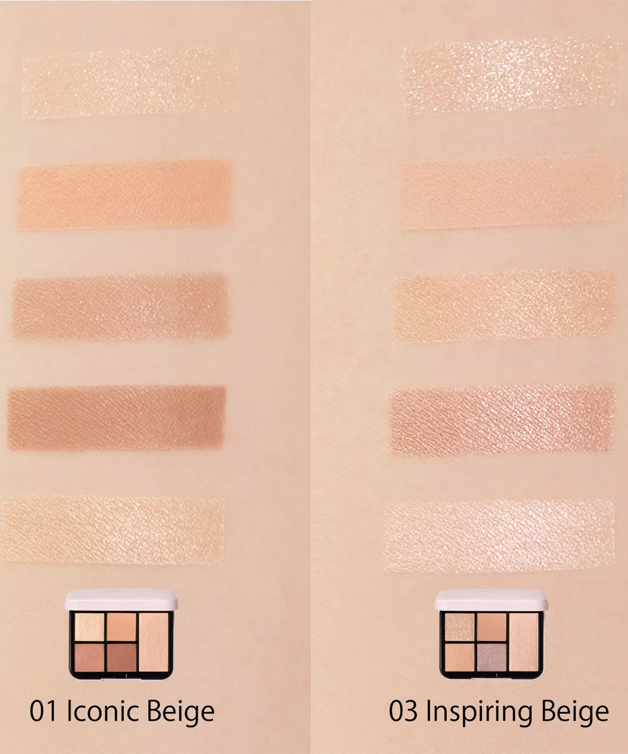 Тени для век палетка SNIDEL BEAUTY Face Stylist n 01-04/EX01, 9.3-11г, бежевый/розовый/лавандовый — фото 4