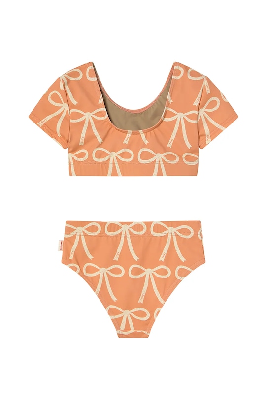 Детский купальный комплект BOWS SWIM SET из двух частей Tinycottons, оранжевый — фото 3