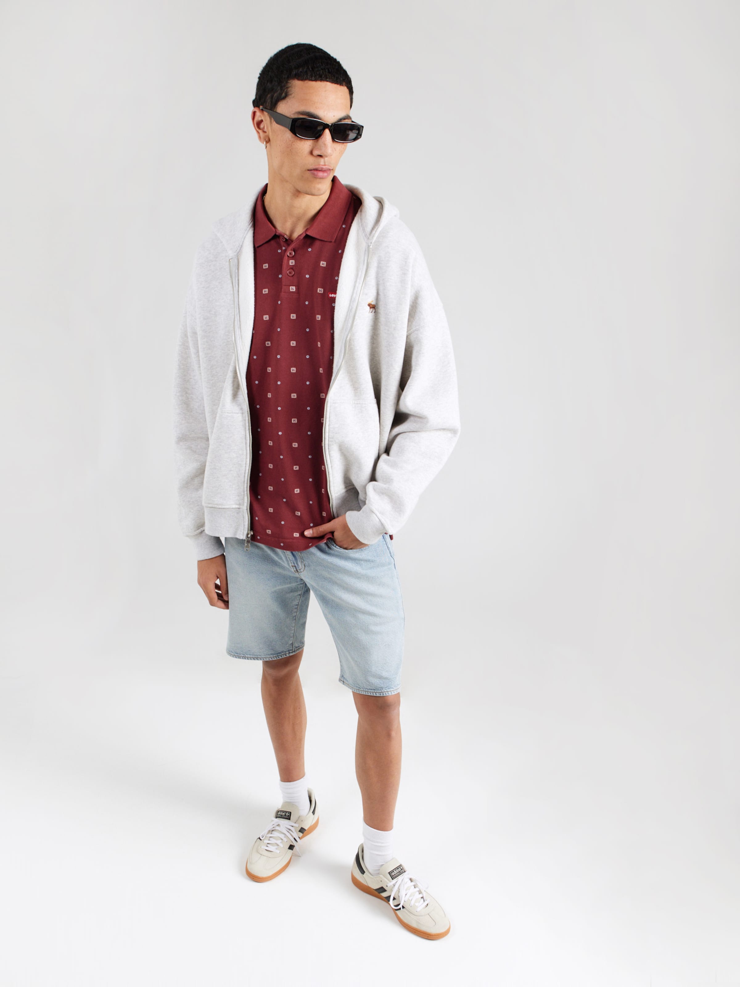 LEVI'S  Футболка 'Housemark Polo' в цвете Burgundy — фото 4