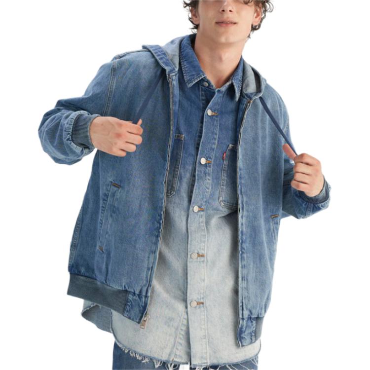 

Levis Джинсовая куртка мужская синяя, Blue