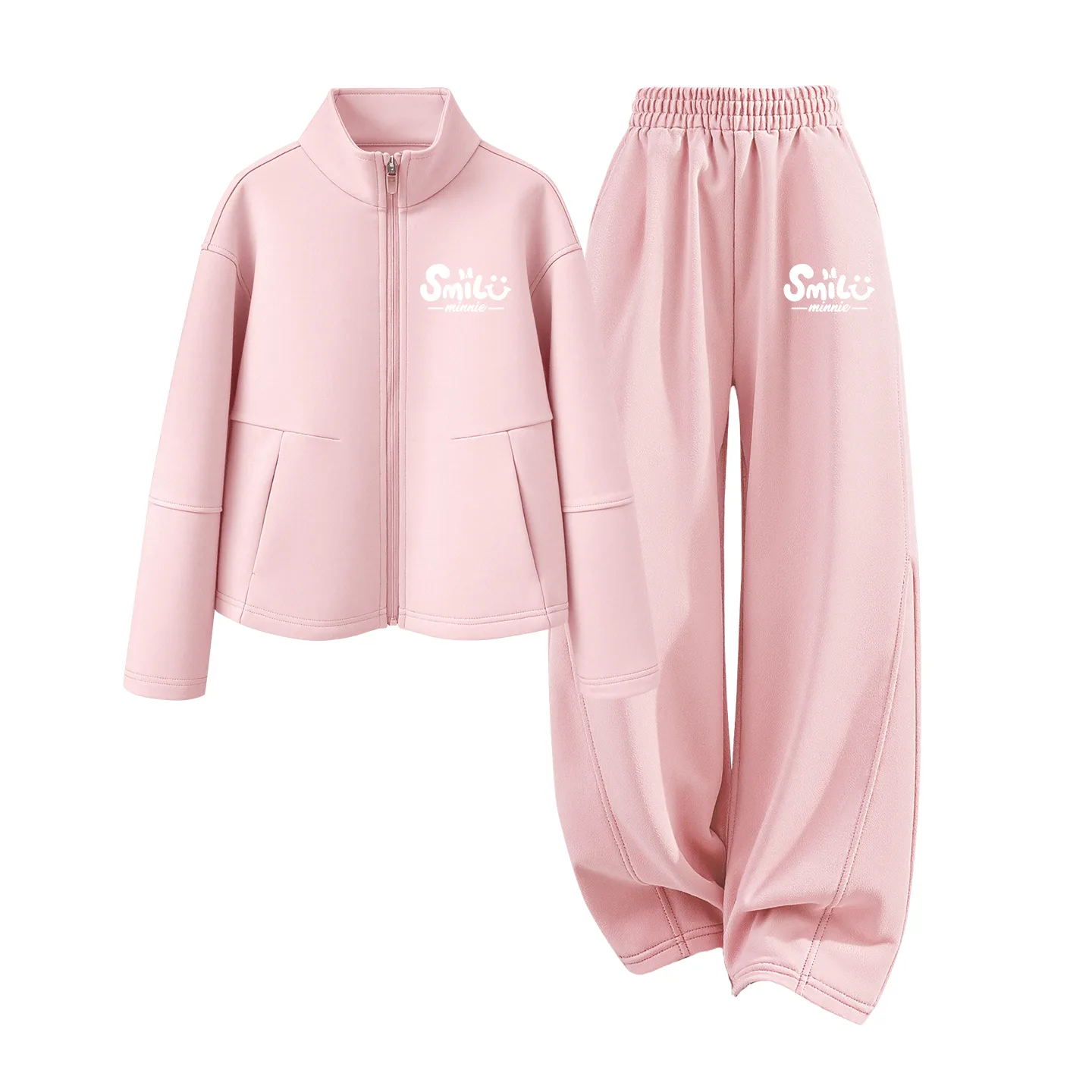 Детская повседневная спортивная футболка с круглым вырезом Disney, DiB Elegant Minnie K Light Pink+DiB Elegant Minnie K Lotus Pink — фото 3