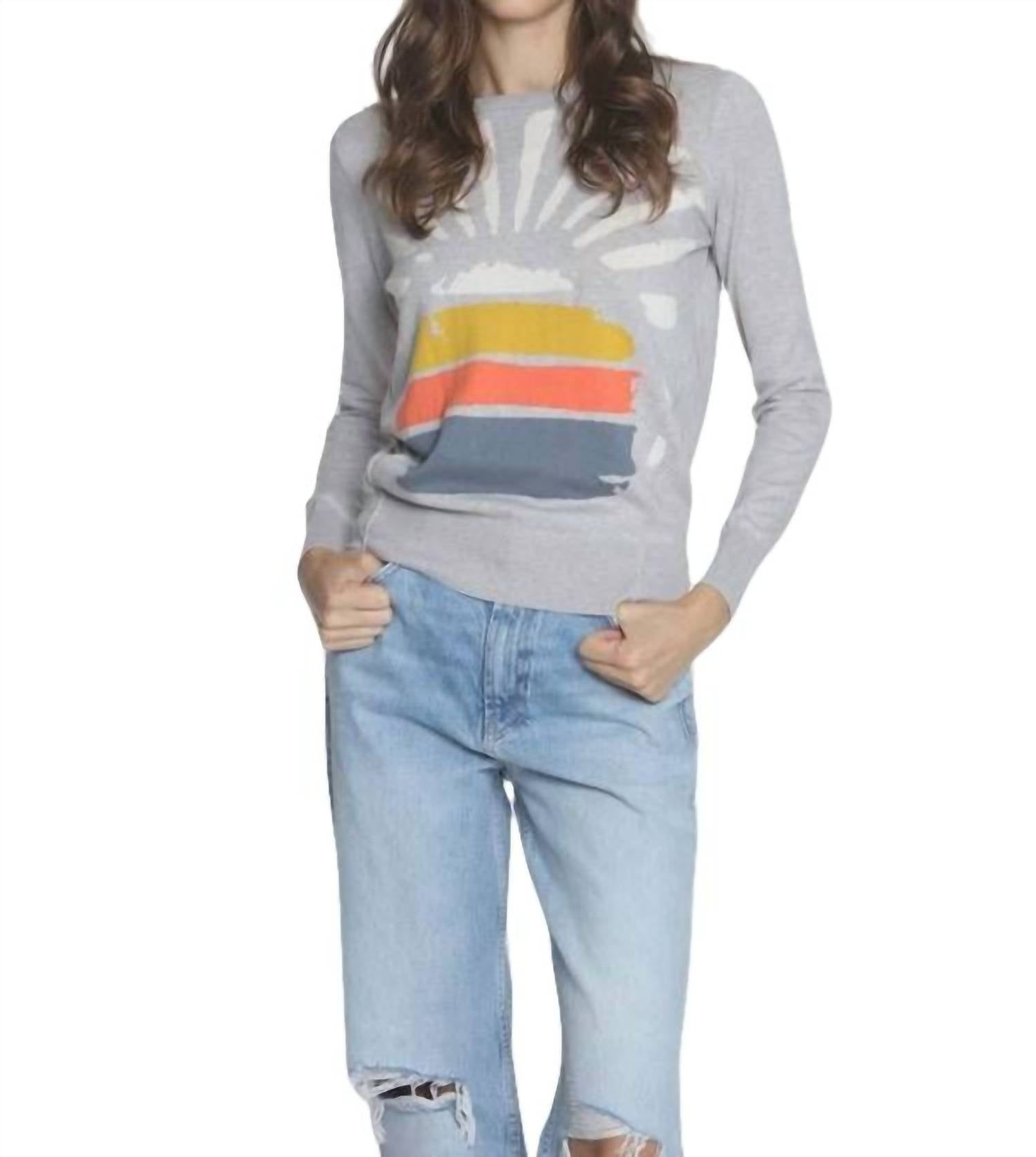 

Топ Sunburst Crew в тумане Multi LABEL+thread