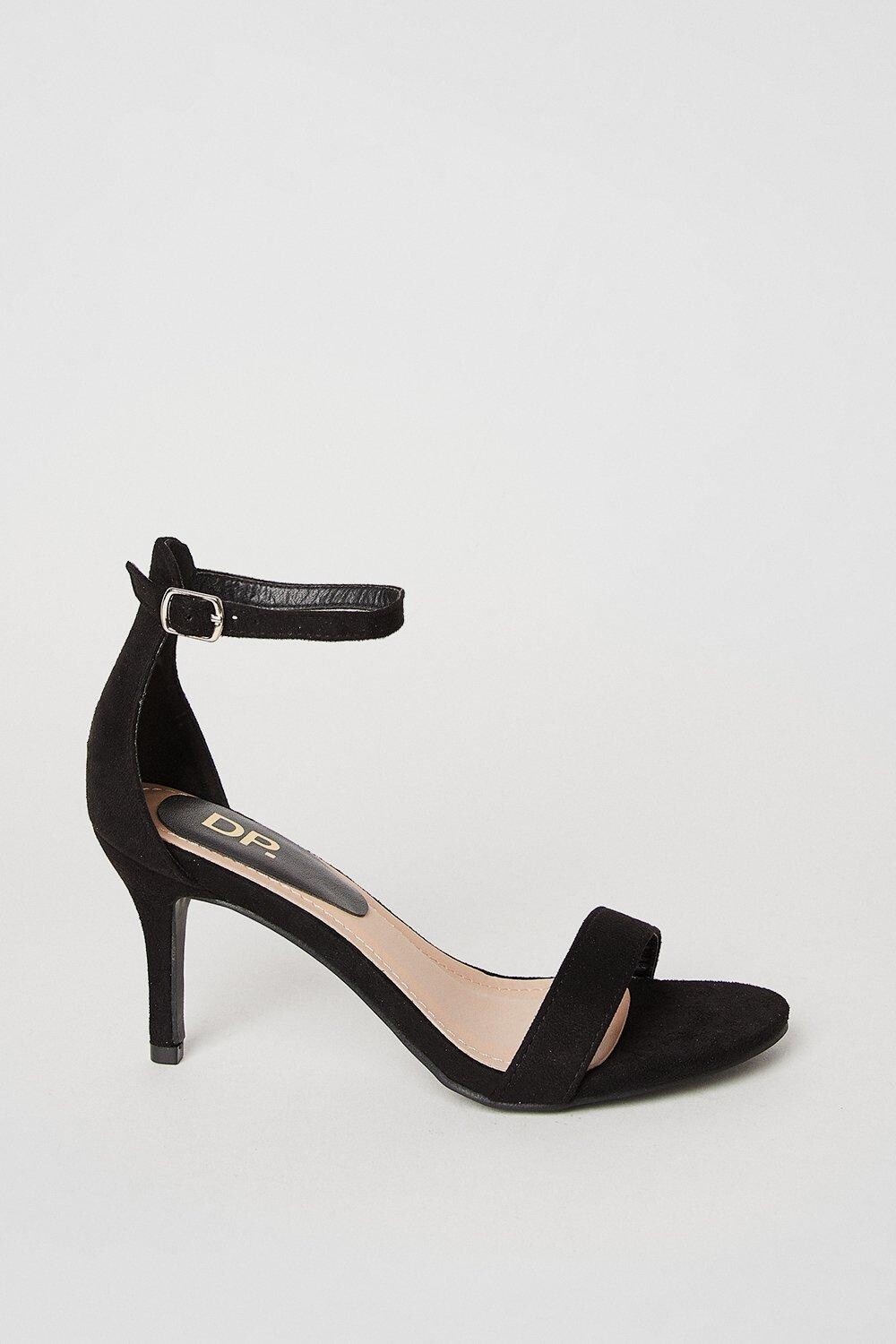 Босоножки Tasha на низком каблуке-шпильке Dorothy Perkins, черный — фото 2