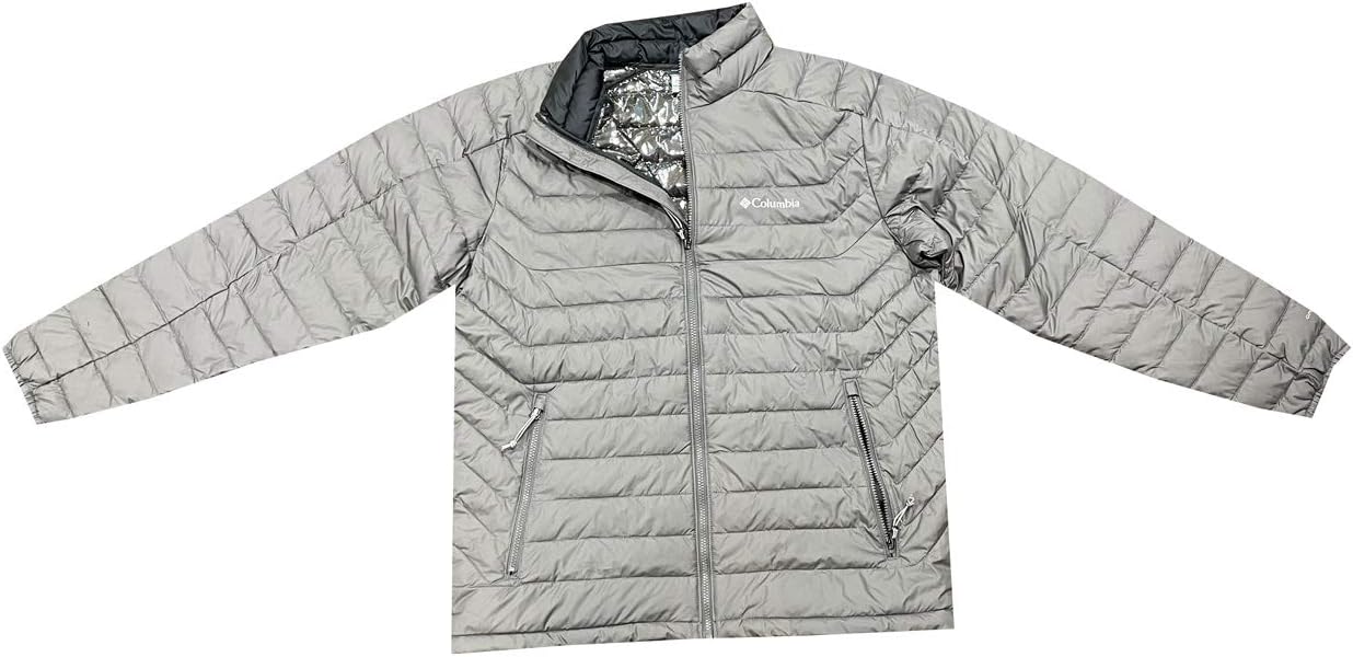 

Columbia мужская утепленная куртка Big and Tall White Out II Omni Heat, City Grey