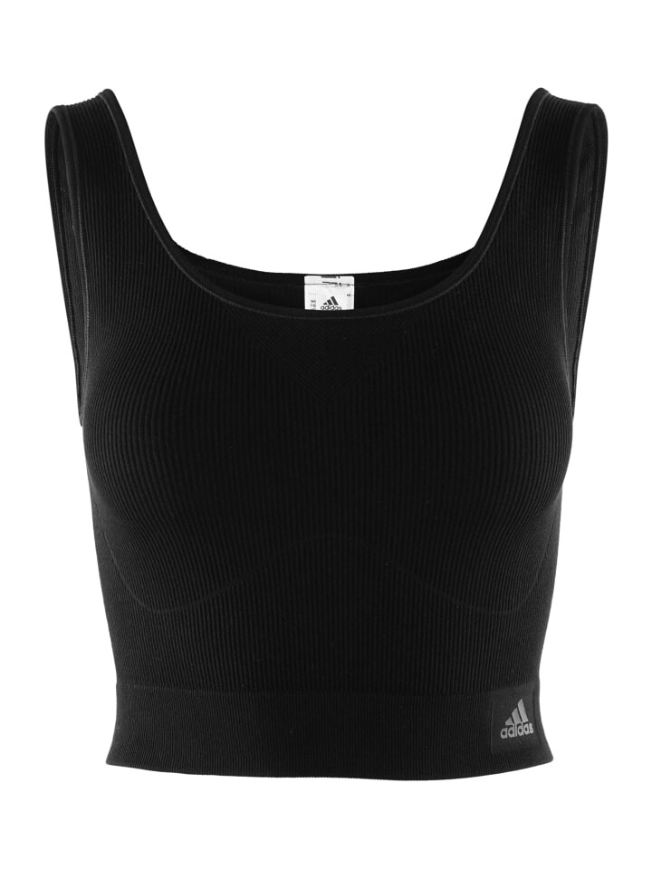 

Топ adidas Crop Ripp Stretch, черный