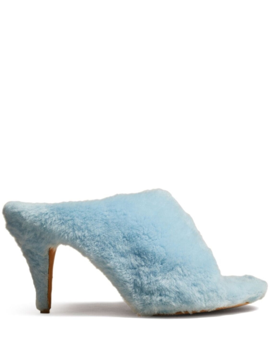 

KHAITE Marion 90mm shearling mules, синий