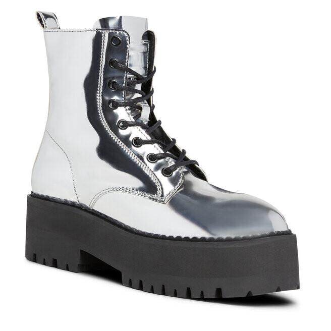 

Ботинки Tommy Jeans TjwFlatform Zip, серый