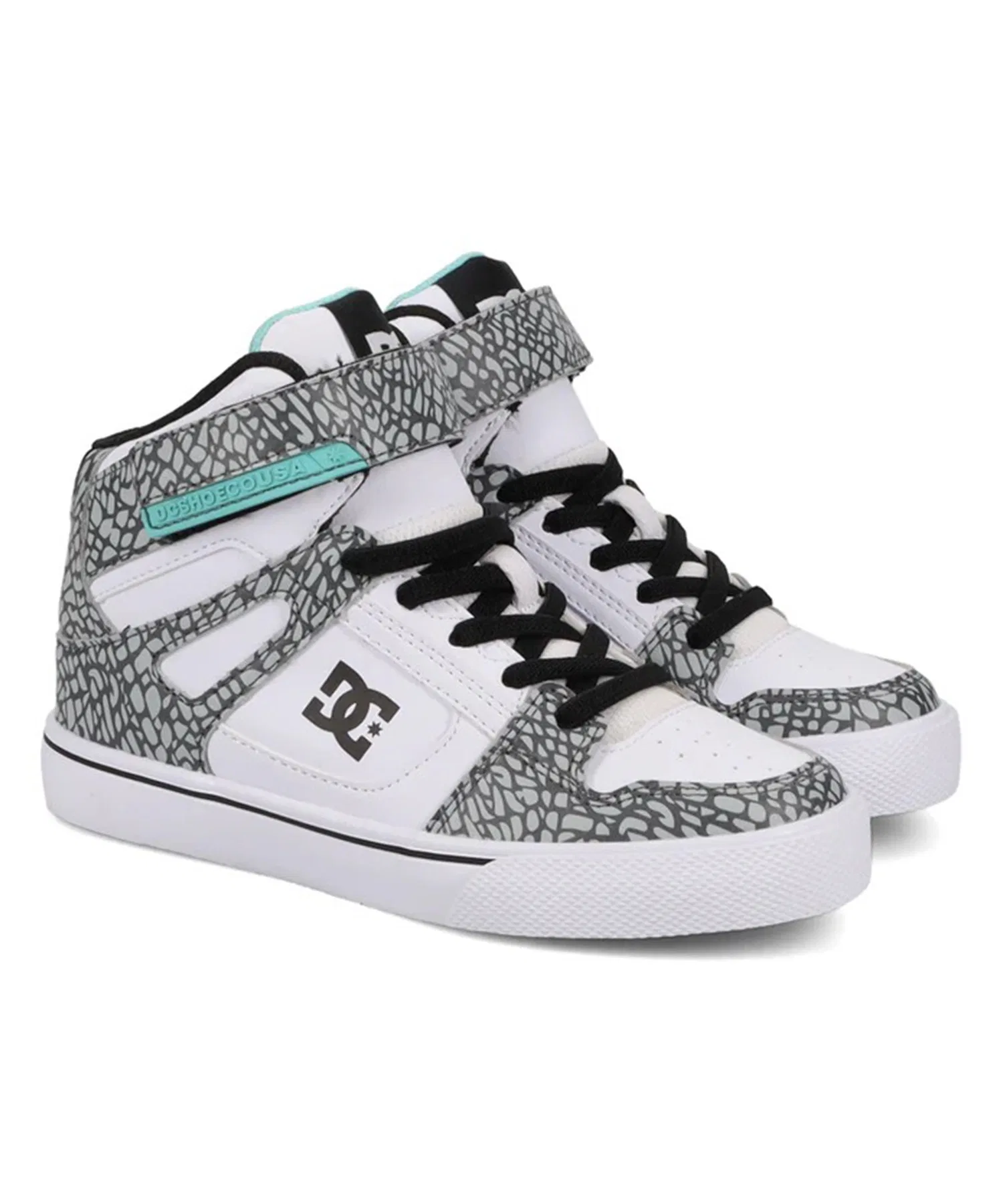 Детские кроссовки DC PURE HIGH-TOP SE EV SN высокие серые