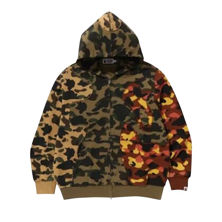 

Худи BAPE 1st Camo Upcycled Relaxed Fit Full Zip Hoodie, Multicolor
