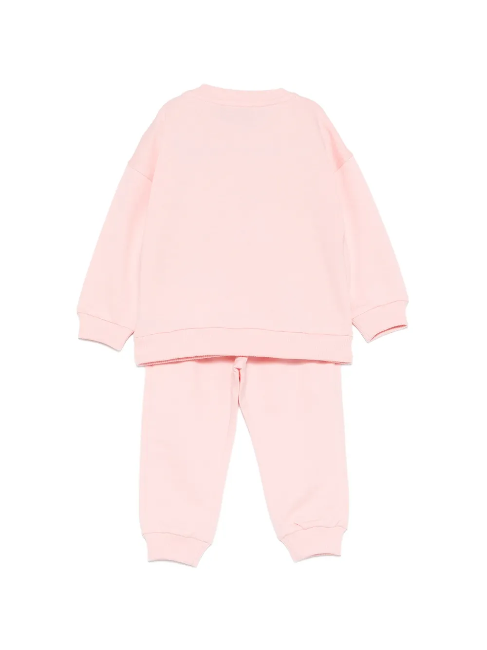 Спортивный костюм с принтом мишки Moschino Kids, розовый — фото 2