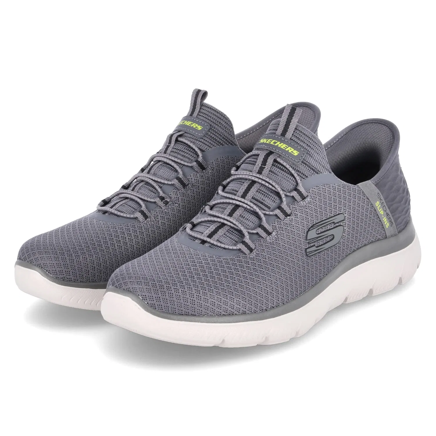 Кроссовки низкие текстильные Skechers, серый