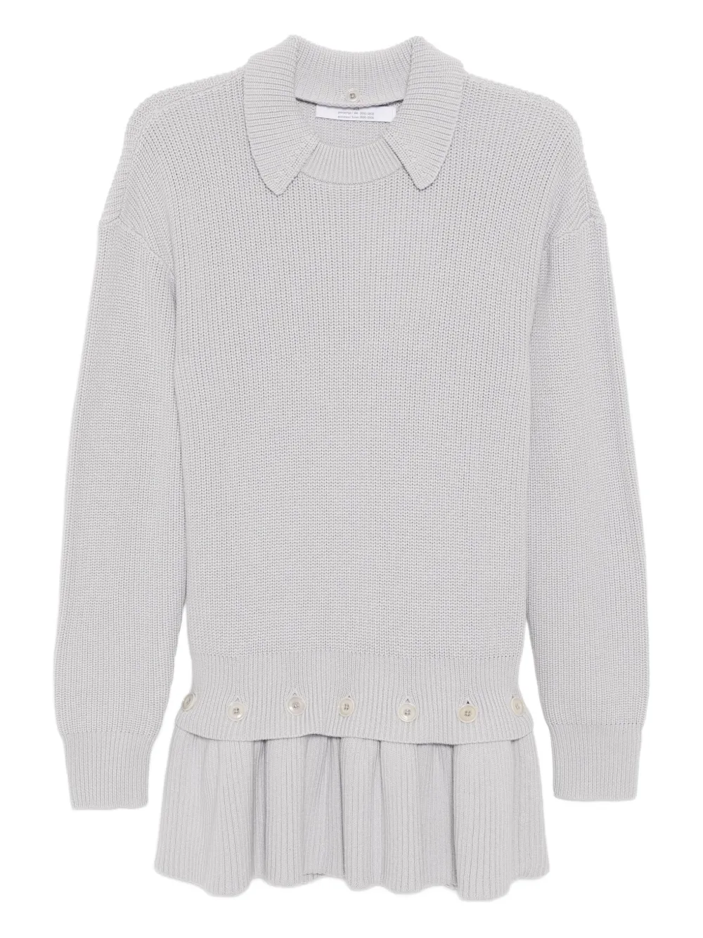 

Джемпер с баской Rokh, серый