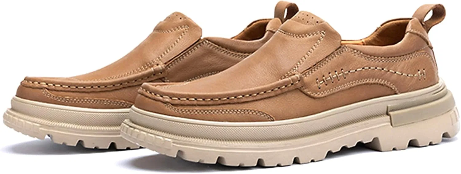 Туфли кожаные Loafers коричневые Vtiao — фото 4