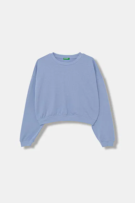 Худи детское из мягкого хлопка United Colors of Benetton, синий
