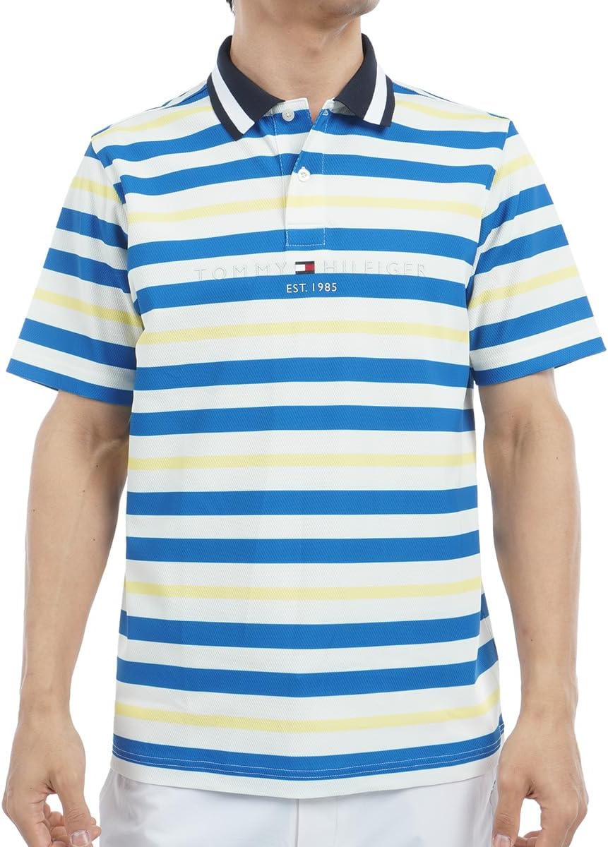 

Мужская поло-рубашка Tommy Hilfiger Golf Classic THMA506 с коротким рукавом и многослойной отделкой, желтый