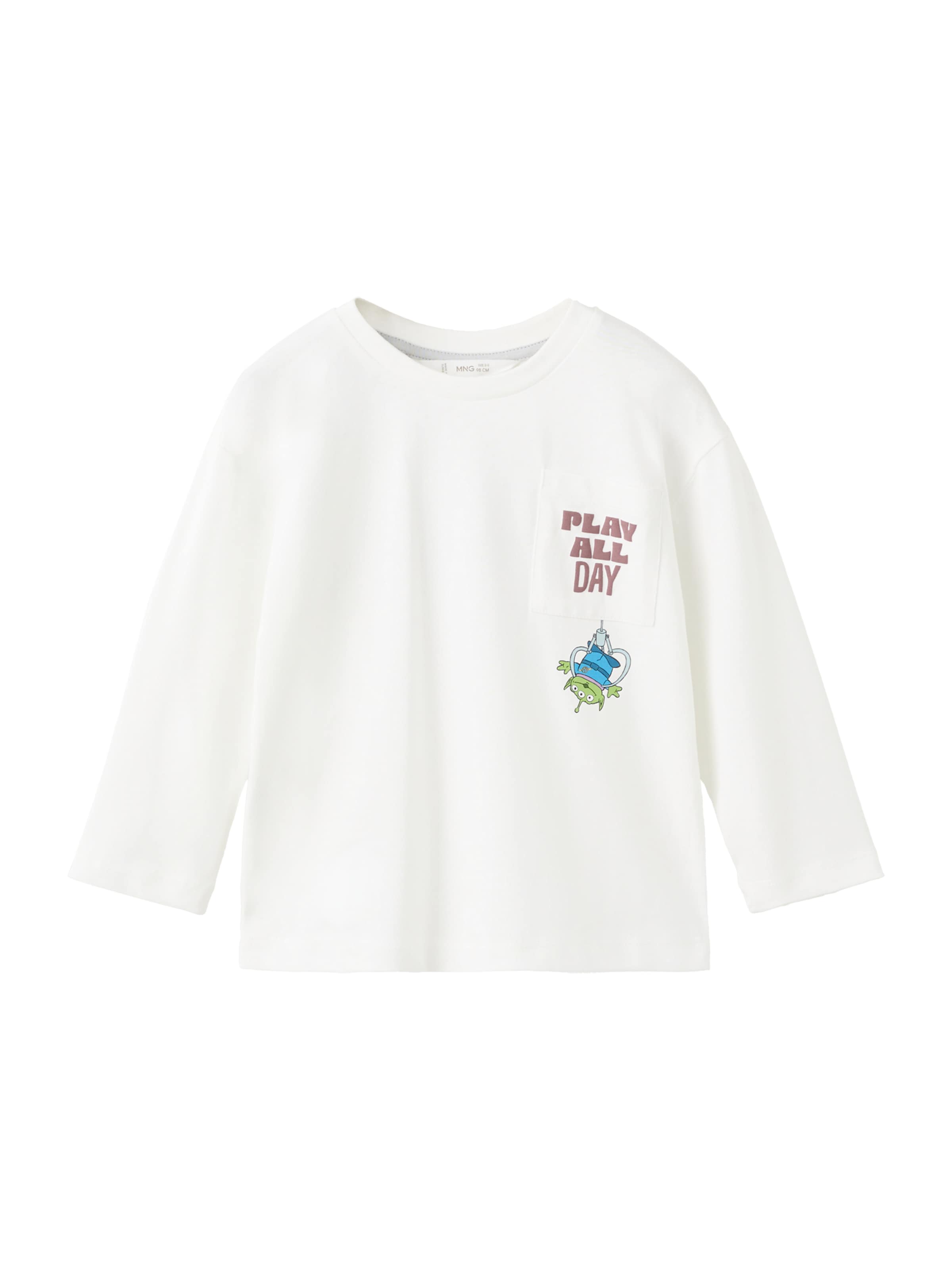 

MANGO KIDS Лонгслив 'TOYBUZZ' в цвете Off White