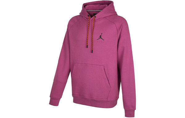 Толстовка Men's Air Jordan SS22 Logo Printing Casual Sports Drawstring Fleece Lined Purple Red, фиолетовый — фото 2