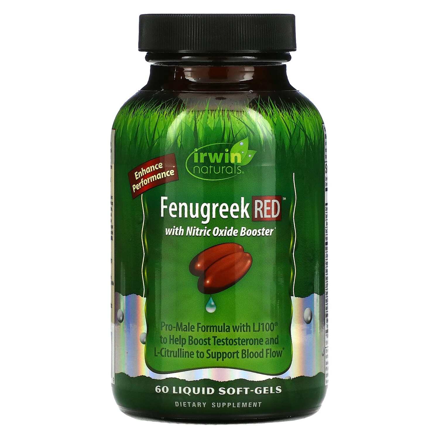 

Irwin Naturals Пажитник RED с бустером оксида азота 60 желатиновых капсул