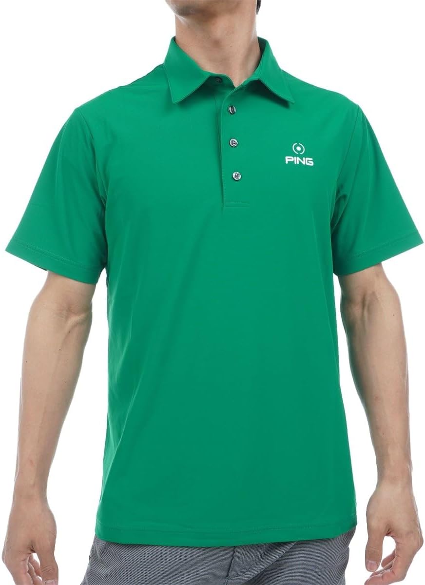 

Мужская рубашка-поло Ping с коротким рукавом (логотип One-Point Brand) / Для гольфа / 621-5160107, зеленый