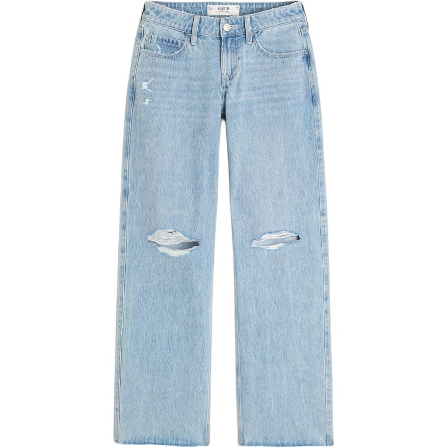 

Hollister Джинсы женские светло-голубые