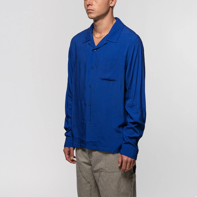 Мужская рубашка Stussy, цвет Blue — фото 3