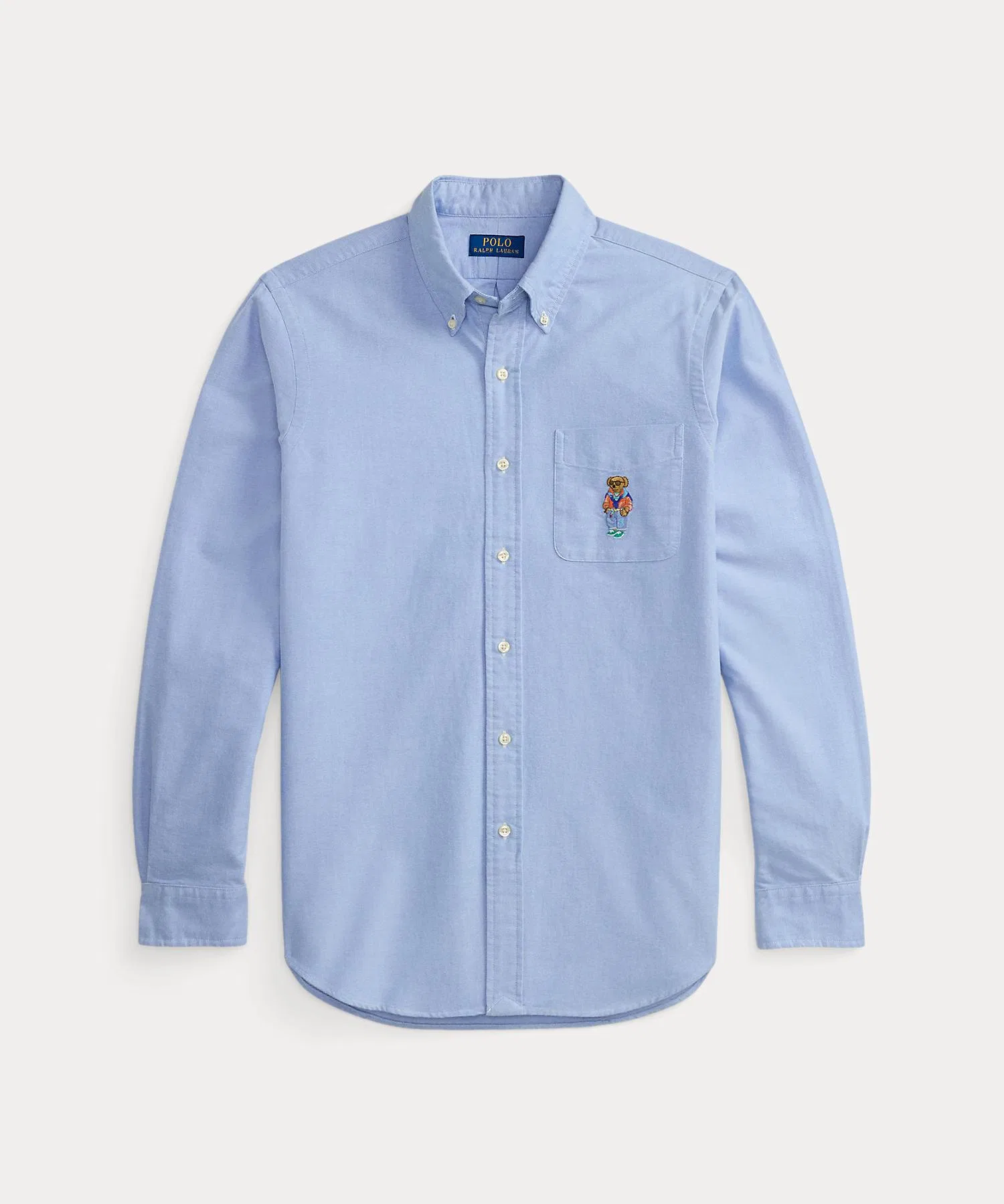 Мужская рубашка оксфорд Polo Bear POLO RALPH LAUREN тёмно-синяя — фото 2
