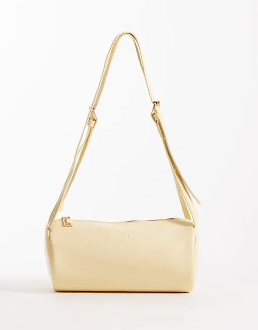 

Желтая сумка-бочонок с двумя ремнями PASQ