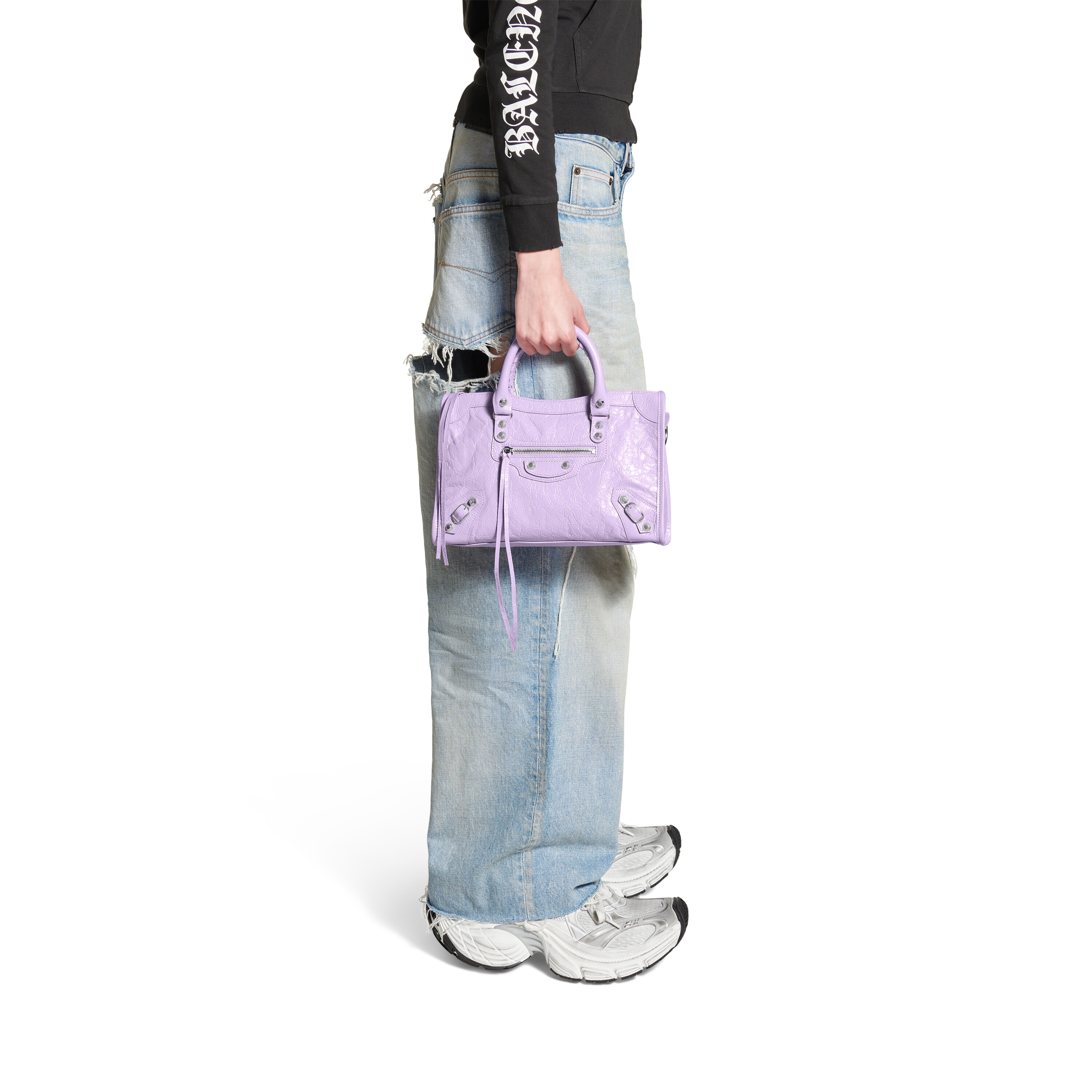 Маленькая сумка Le City BALENCIAGA, светло-фиолетовый — фото 3
