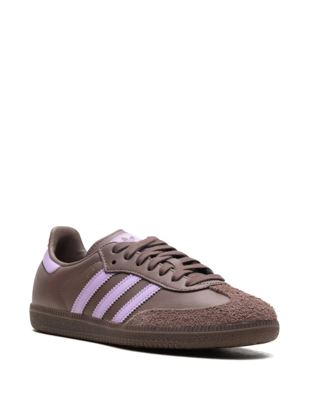 Кроссовки Samba OG Earth Strata Purple Glow Adidas, коричневый — фото 2