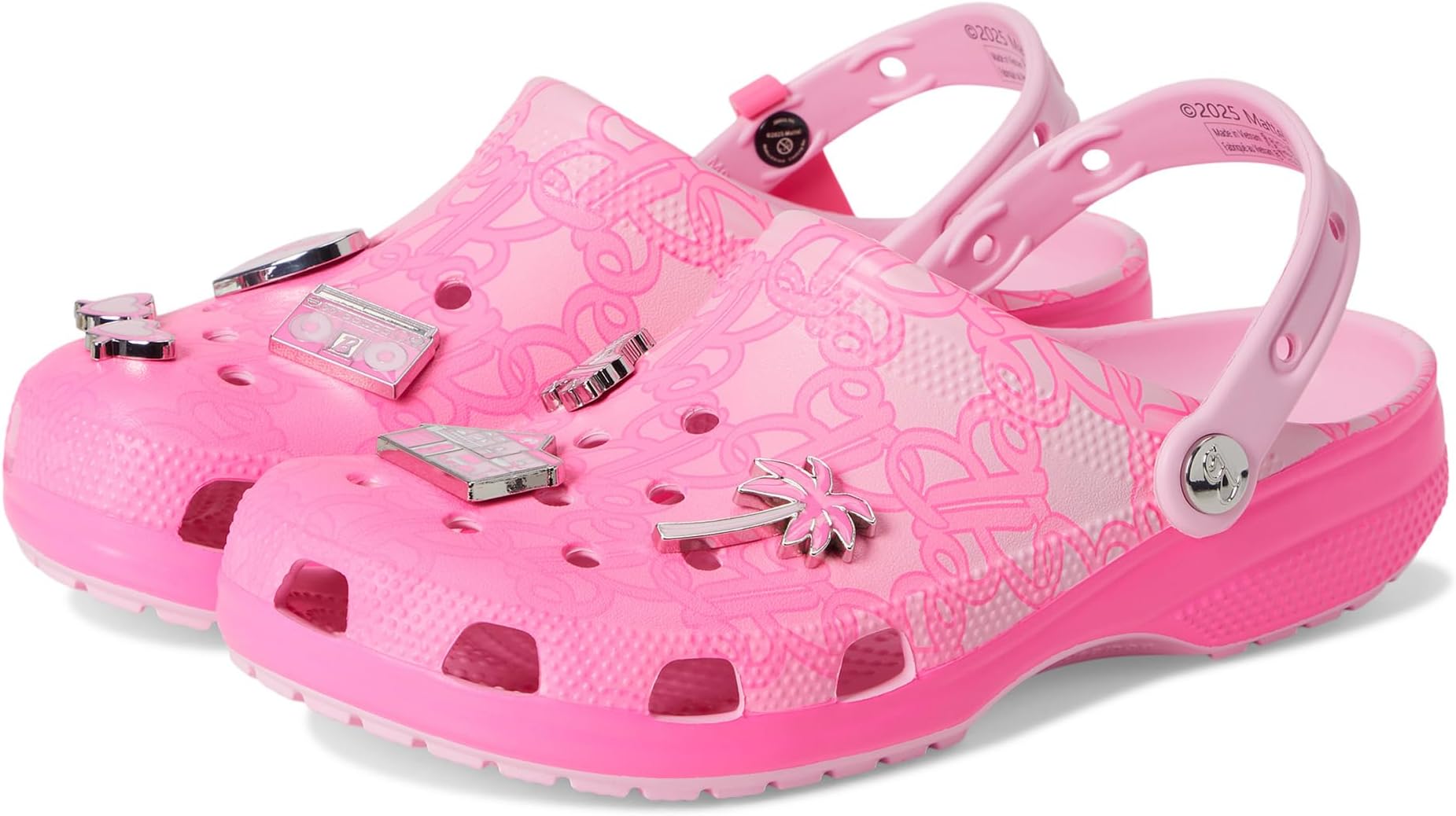 Сабо Crocs Barbie Classic Clog, разноцветный