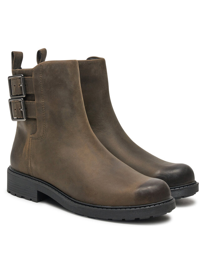 Ботильоны на плоской подошве Clarks, коричневый — фото 2