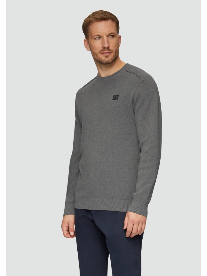 

Пуловер s.Oliver Strickpullover langarm, серый