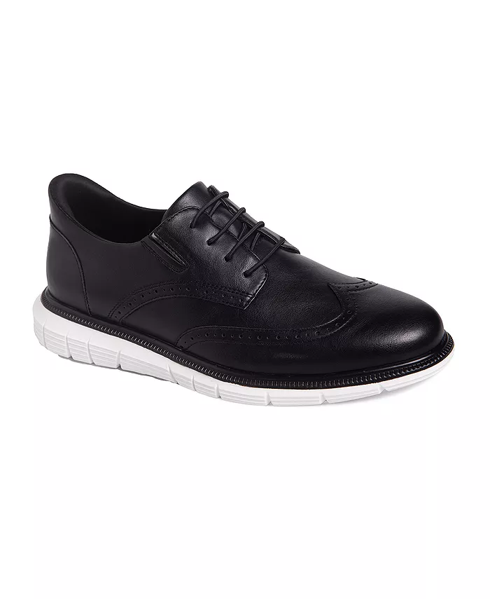 

Hill Street технология Hands-Free Slip On кожаные оксфорды Wingtip Marc Joseph New York, черный