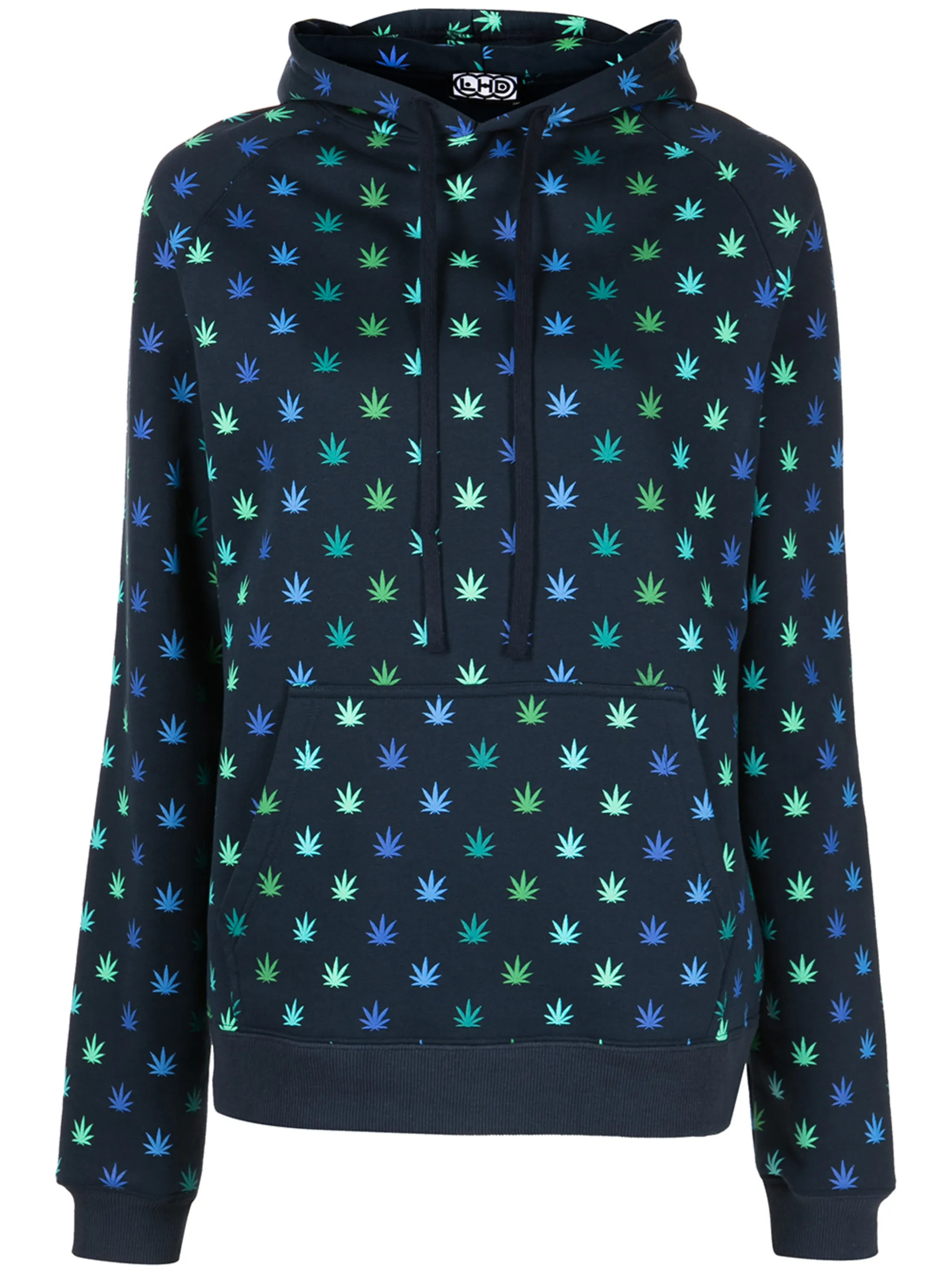 

Худи с принтом Lhd, синий