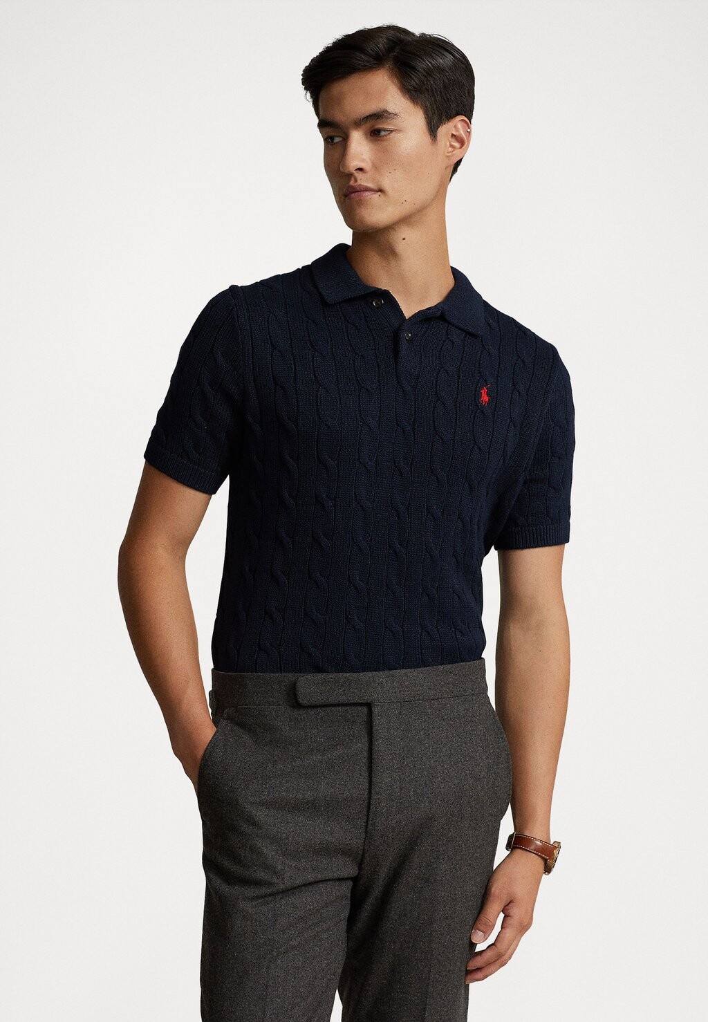 

Рубашка-поло КОРОТКИЙ РУКАВ Polo Ralph Lauren, темно-синий охотник