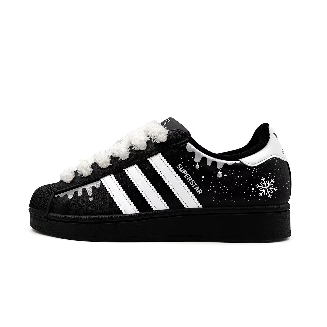 Adidas Originals Кроссовки Superstar Dark Chocolate Snow Top Leather с абразивостойкой термопрокладкой и амортизацией