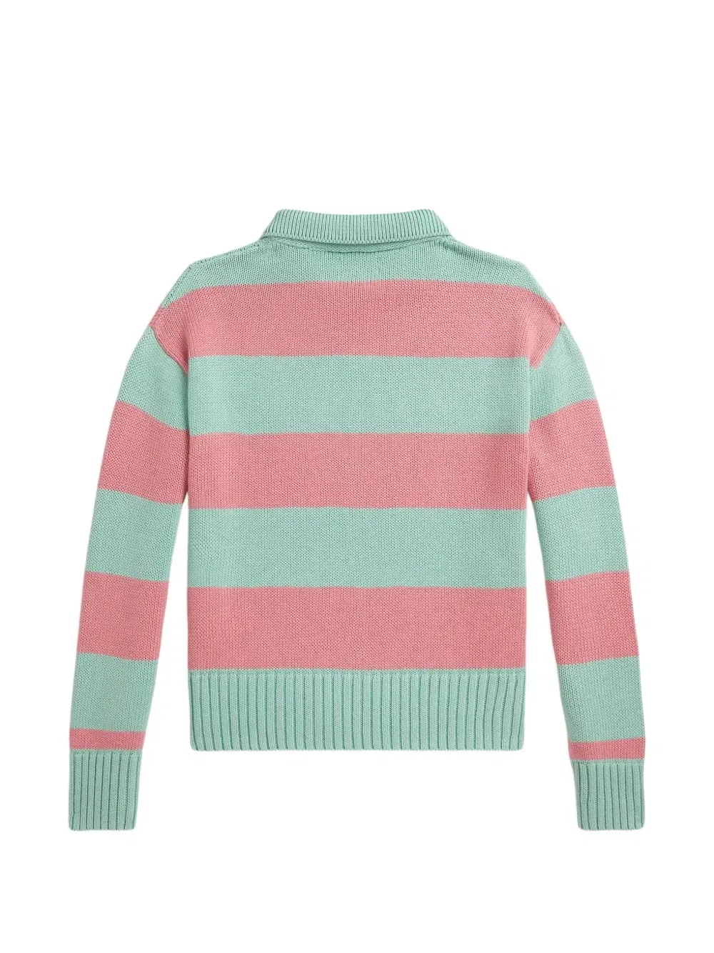 Свитер в полоску Polo Ralph Lauren Kids, зеленый — фото 2